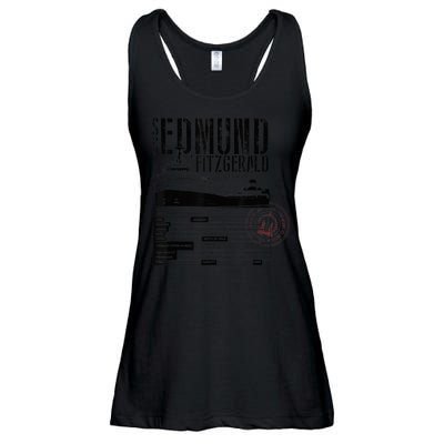 Edmund Fitzgerald US vintage Gitche Gumee Ladies Essential Flowy Tank