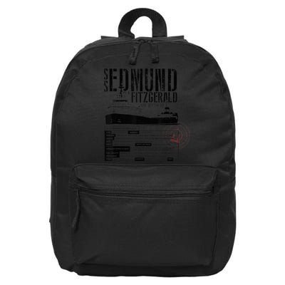 Edmund Fitzgerald US vintage Gitche Gumee 16 in Basic Backpack