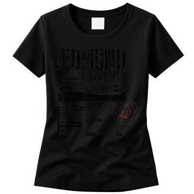 Edmund Fitzgerald US vintage Gitche Gumee Womens T-Shirt