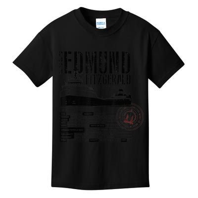 Edmund Fitzgerald US vintage Gitche Gumee Kids T-Shirt