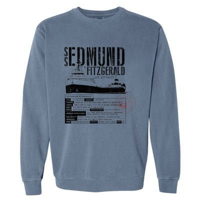 Edmund Fitzgerald US vintage Gitche Gumee Garment-Dyed Sweatshirt