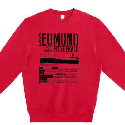 Edmund Fitzgerald US vintage Gitche Gumee Premium Crewneck Sweatshirt