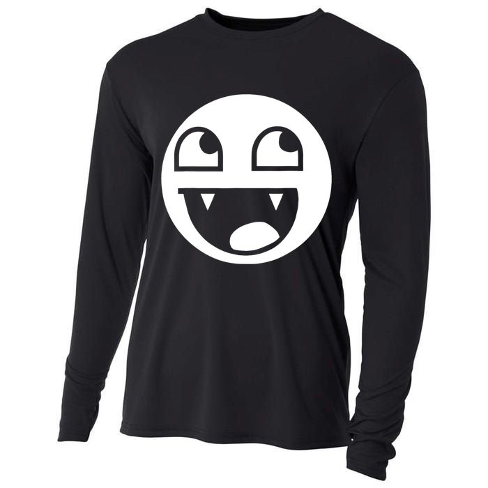 Epic Face Vampire Streetwear Emo  Cooling Performance Long Sleeve Crew