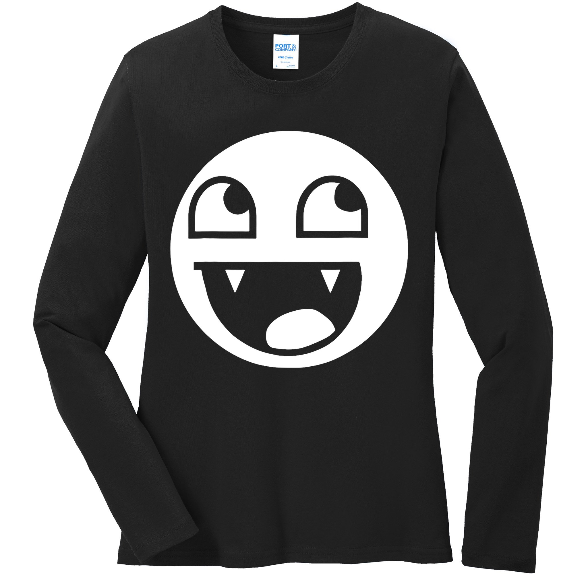 Epic Face Vampire Streetwear Emo  Ladies Long Sleeve Shirt