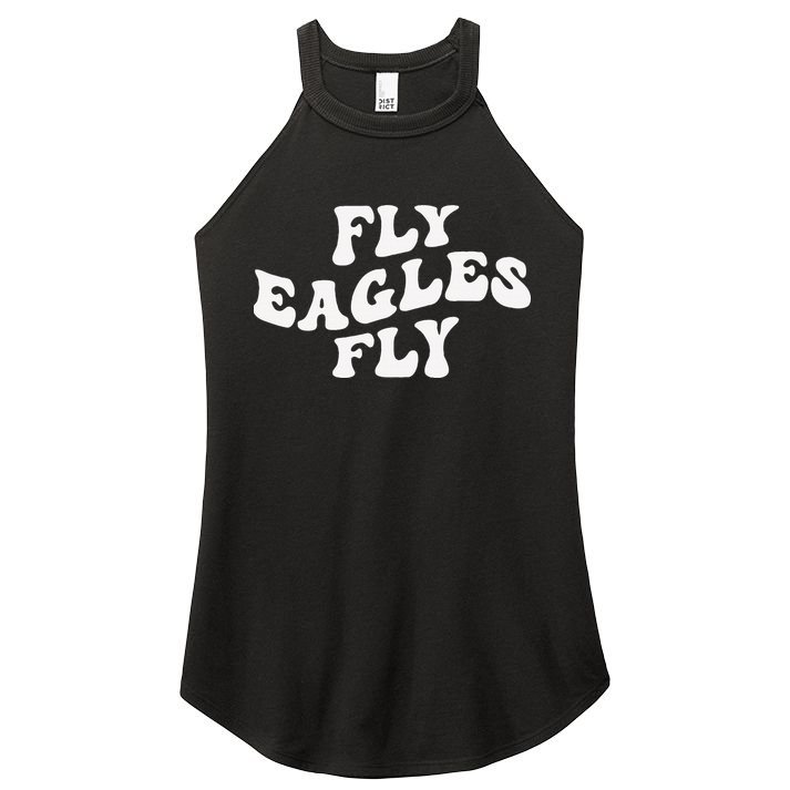 Eagles Fly Vintage Eagles Flying Bird Inspirational Women's Perfect Tri Rocker Tank