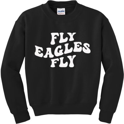 Eagles Fly Vintage Eagles Flying Bird Inspirational Kids Sweatshirt