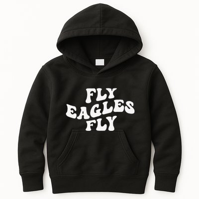Eagles Fly Vintage Eagles Flying Bird Inspirational Kids Hoodie