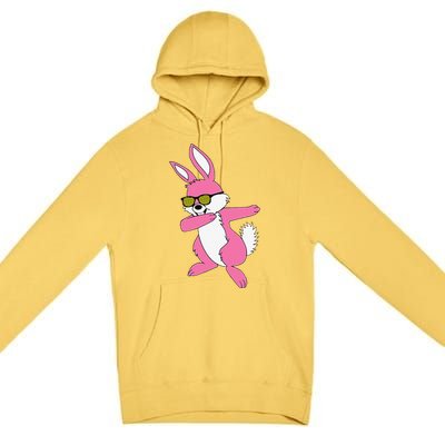 Easters For Women Dabbing Hip Hop Bunny Premium Pullover Hoodie