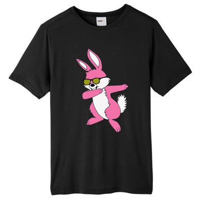 Easters For Women Dabbing Hip Hop Bunny Tall Fusion ChromaSoft Performance T-Shirt