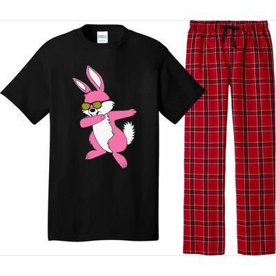 Easters For Women Dabbing Hip Hop Bunny Pajama Set