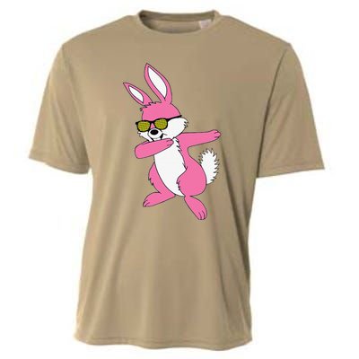 Easters For Women Dabbing Hip Hop Bunny Cooling Performance Crew T-Shirt