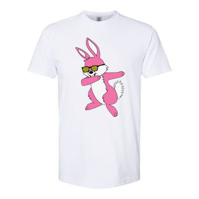 Easters For Women Dabbing Hip Hop Bunny Softstyle CVC T-Shirt