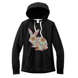 Easters For Women Easter Bunny Flowers Cute Mom Gift Women's Fleece Hoodie