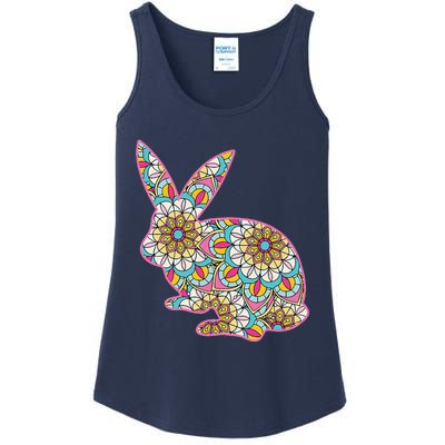 Easters For Women Easter Bunny Flowers Cute Mom Gift Ladies Essential Tank