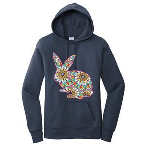 Easters For Women Easter Bunny Flowers Cute Mom Gift Women's Pullover Hoodie