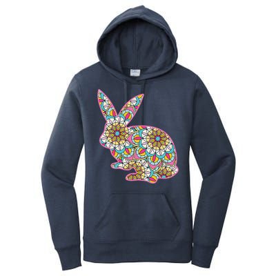 Easters For Women Easter Bunny Flowers Cute Mom Gift Women's Pullover Hoodie