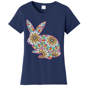 Easters For Women Easter Bunny Flowers Cute Mom Gift Women's T-Shirt