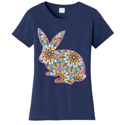 Easters For Women Easter Bunny Flowers Cute Mom Gift Women's T-Shirt