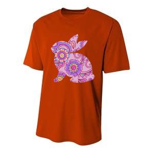 Easters For Women Easter Bunny Pastel Flowers Gift Youth Performance Sprint T-Shirt