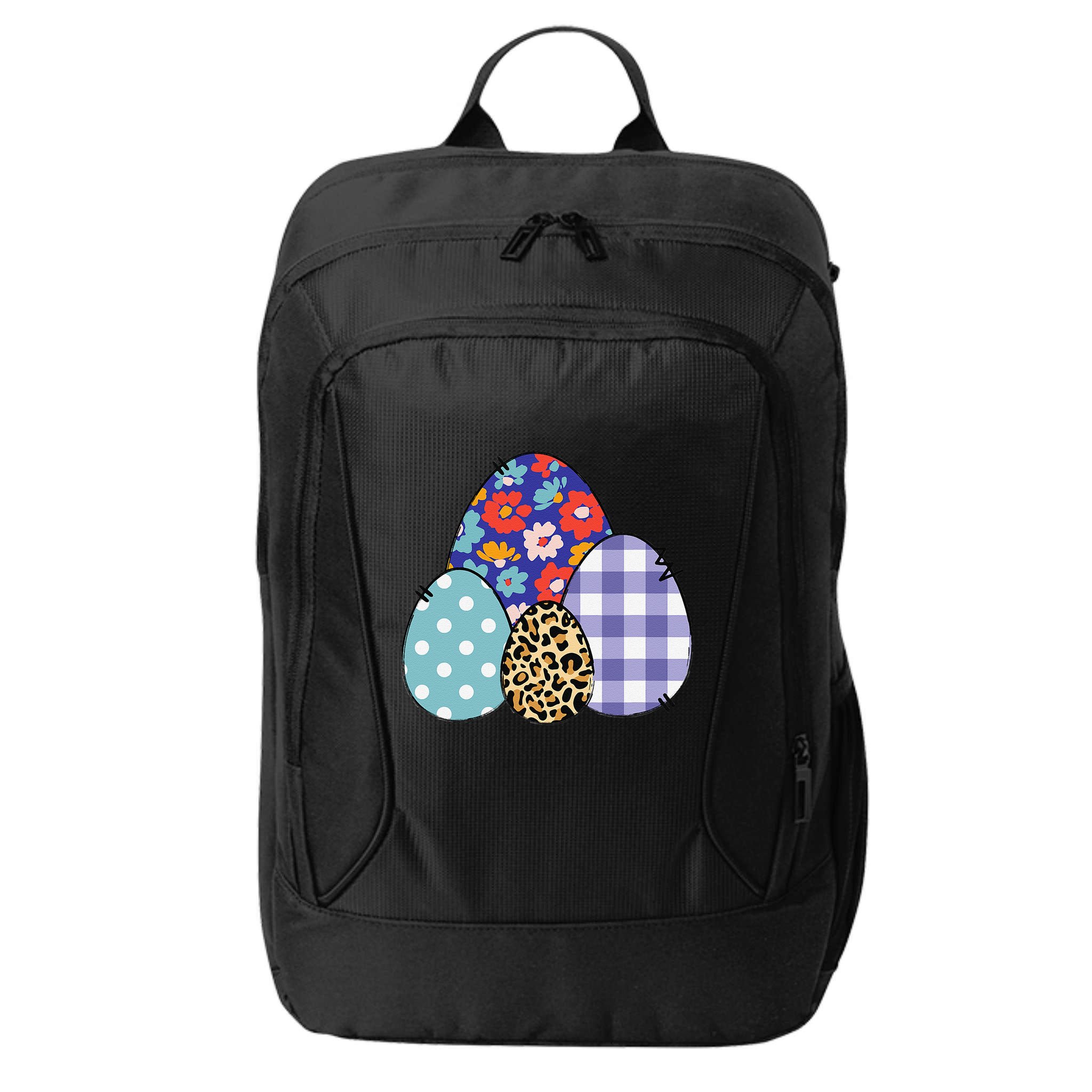 Easters For Women Easter Plaid Leopard Flowers City Backpack