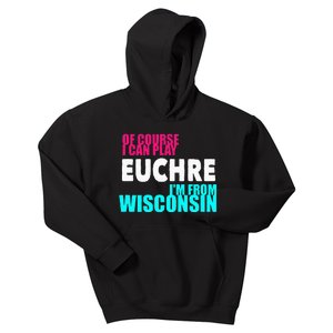 Euchre Funny Wisconsin Kids Hoodie