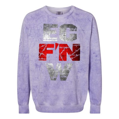 Ec FN W Extreme Championship Wrestling Ecw Colorblast Crewneck Sweatshirt