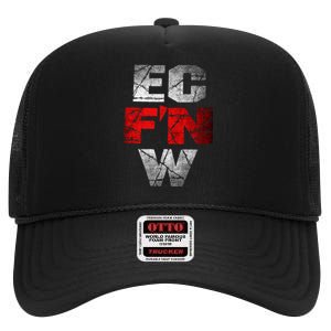 Ec FN W Extreme Championship Wrestling Ecw High Crown Mesh Back Trucker Hat