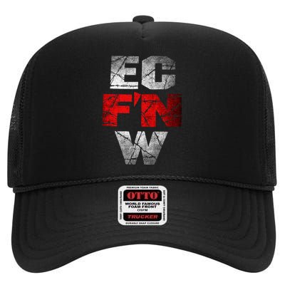 Ec FN W Extreme Championship Wrestling Ecw High Crown Mesh Back Trucker Hat