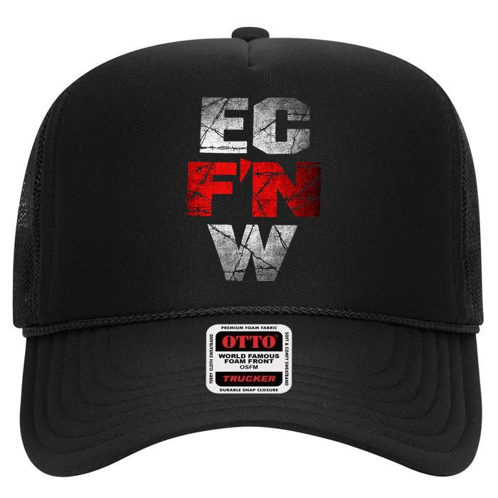 Ec FN W Extreme Championship Wrestling Ecw High Crown Mesh Back Trucker Hat