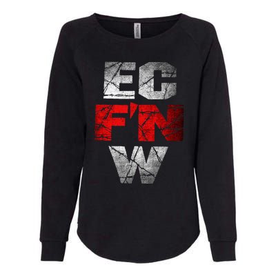 Ec FN W Extreme Championship Wrestling Ecw Womens California Wash Sweatshirt