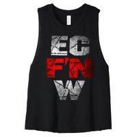 Ec FN W Extreme Championship Wrestling Ecw Women's Racerback Cropped Tank