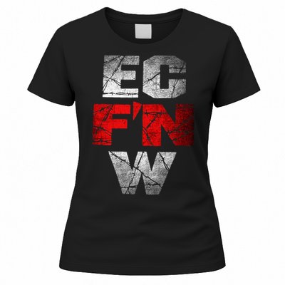 Ec FN W Extreme Championship Wrestling Ecw Women's T-Shirt