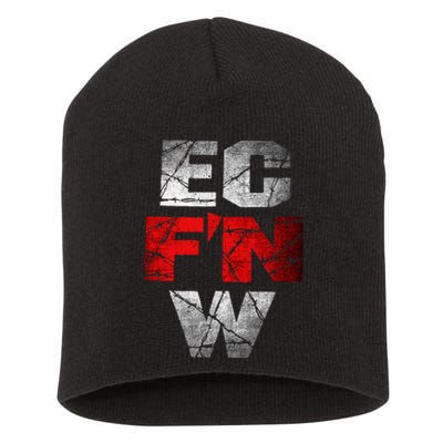 Ec FN W Extreme Championship Wrestling Ecw Short Acrylic Beanie