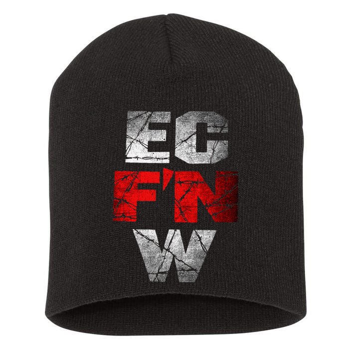 Ec FN W Extreme Championship Wrestling Ecw Short Acrylic Beanie