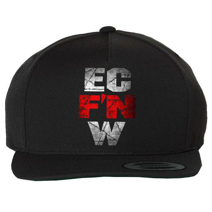 Ec FN W Extreme Championship Wrestling Ecw Wool Snapback Cap