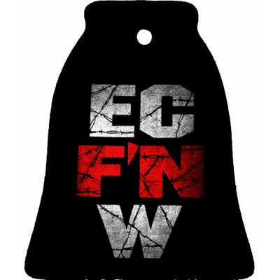 Ec FN W Extreme Championship Wrestling Ecw Ceramic Bell Ornament