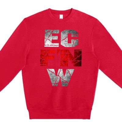 Ec FN W Extreme Championship Wrestling Ecw Premium Crewneck Sweatshirt