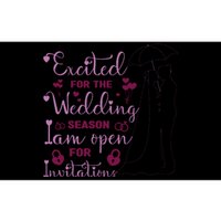 Excited For Wedding Season: Open For Invitations Bumper Sticker