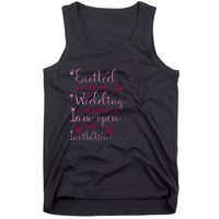 Excited For Wedding Season: Open For Invitations Tank Top