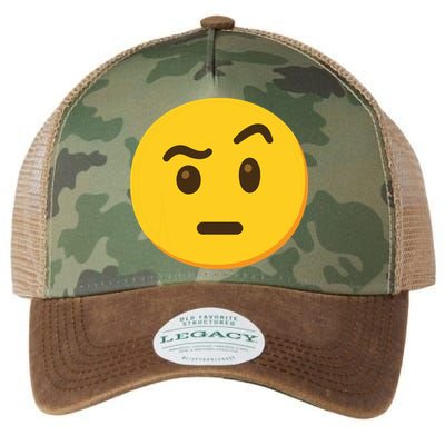Emoticon Face With Raised Eyebrow Gift Legacy Tie Dye Trucker Hat