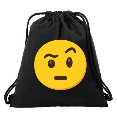 Emoticon Face With Raised Eyebrow Gift Drawstring Bag