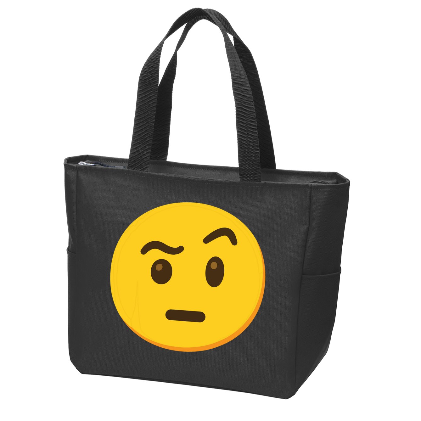 Emoticon Face With Raised Eyebrow Gift Zip Tote Bag