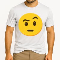 Emoticon Face With Raised Eyebrow Gift Cooling Performance Crew T-Shirt