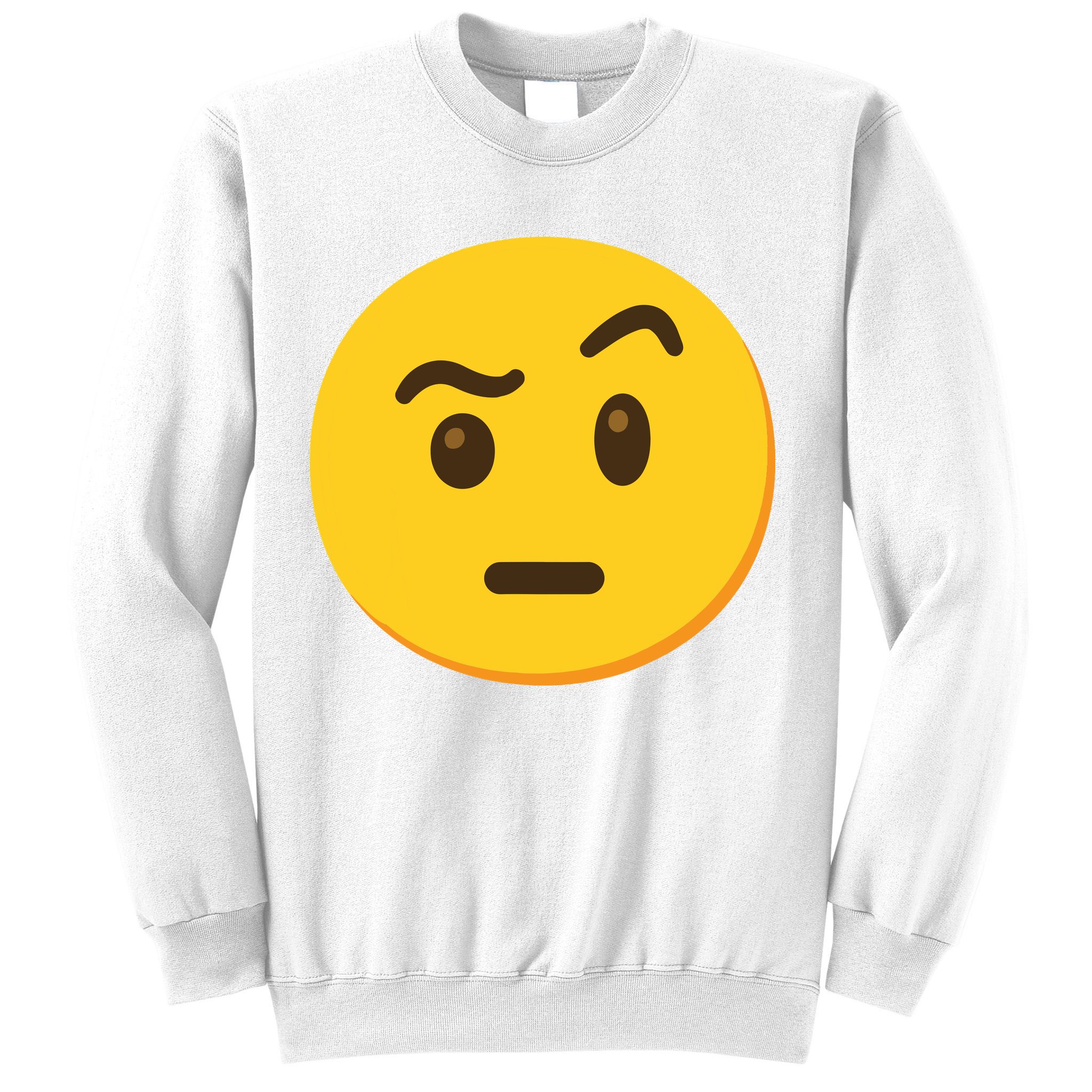 Emoticon Face With Raised Eyebrow Gift Sweatshirt