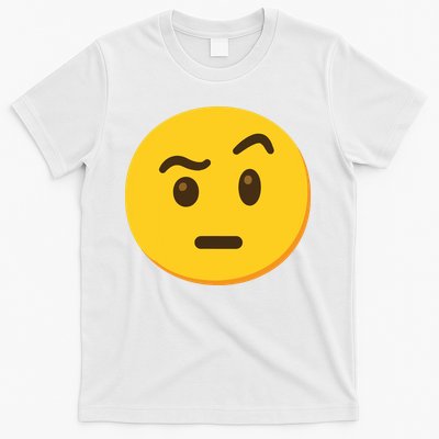 Emoticon Face With Raised Eyebrow Gift T-Shirt