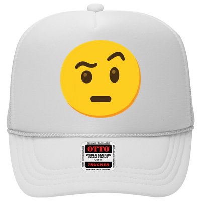 Emoticon Face With Raised Eyebrow Gift Trucker Hat