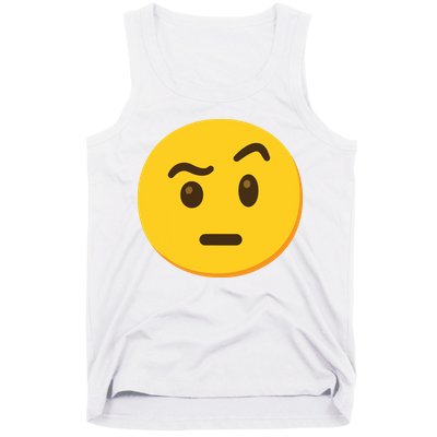 Emoticon Face With Raised Eyebrow Gift Tank Top