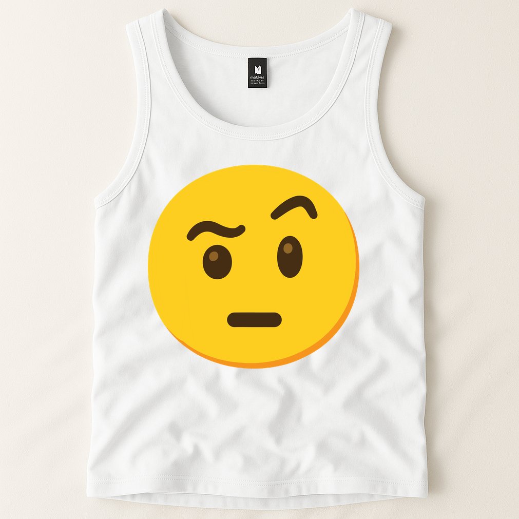 Emoticon Face With Raised Eyebrow Gift Tank Top