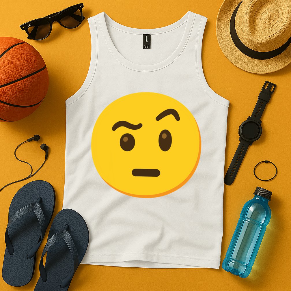 Emoticon Face With Raised Eyebrow Gift Tank Top