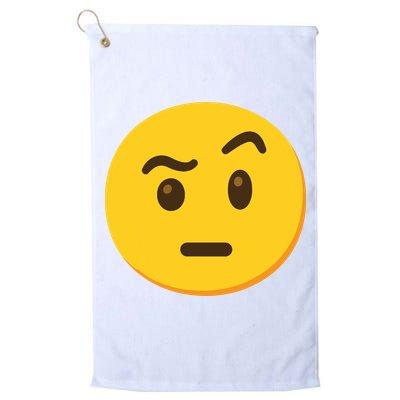 Emoticon Face With Raised Eyebrow Gift Golf Towel